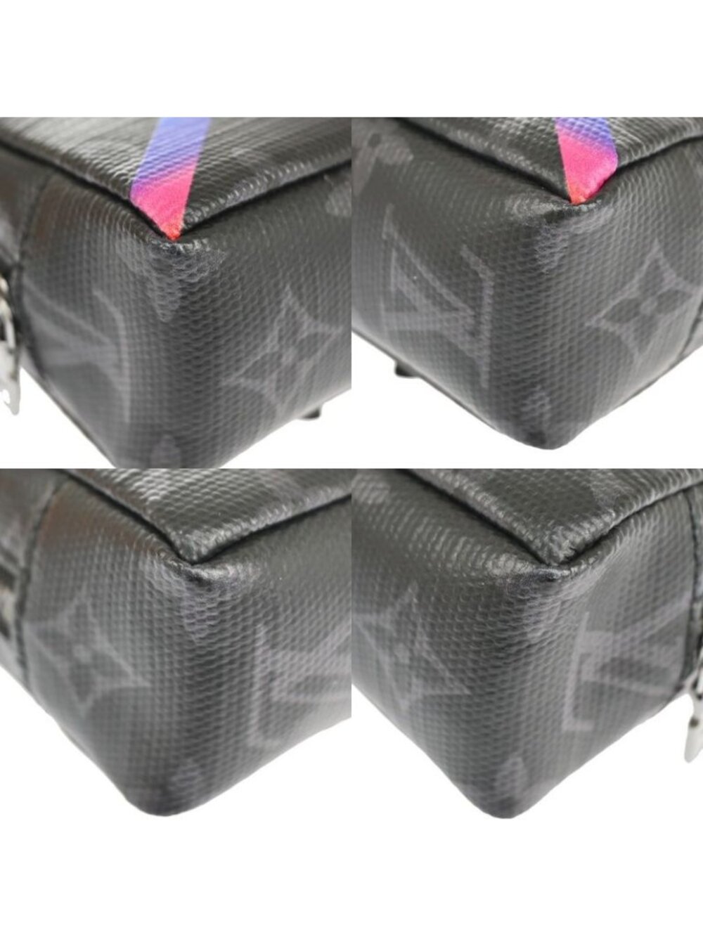 Louis Vuitton Pouch Eclipse Shiny Bijoux Sac Square Rainbow Mp2467 73 Fa387 - Picture 7 of 13